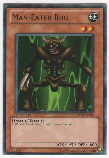 Man-Eater Bug - 5DS3-EN006 - Common - 1st Edition - Heavily Played