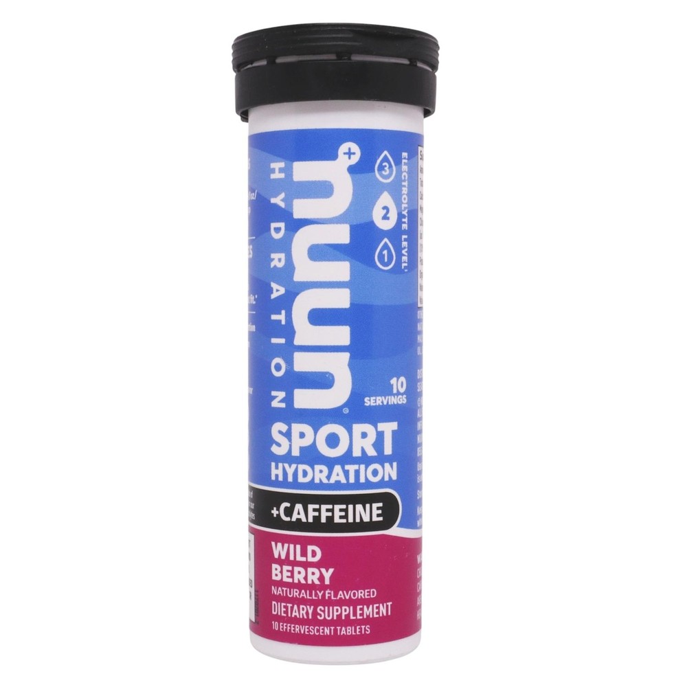 Nuun Hydration Sport Hydration + Caffeine Dietary Supplement - Wild Berry - 10ct