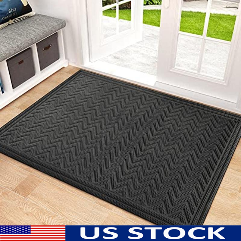 Skid-Resistant Durable Indoor Outdoor Welcome Mat for Entryway  