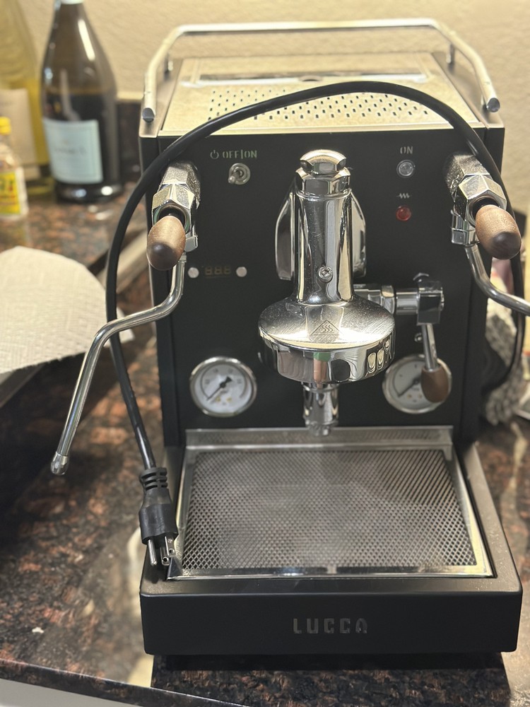 Lucca X58 Black Stainless Steel Heat Exchanger Espresso Machine - E61 group