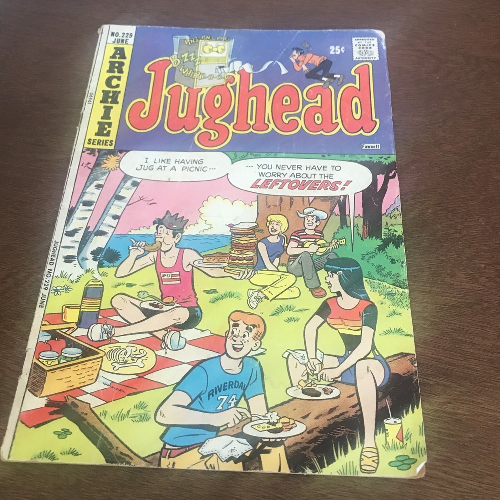 Jughead Archie Series Comic Book No. 229 Vintage Rare Collectable Cartoons