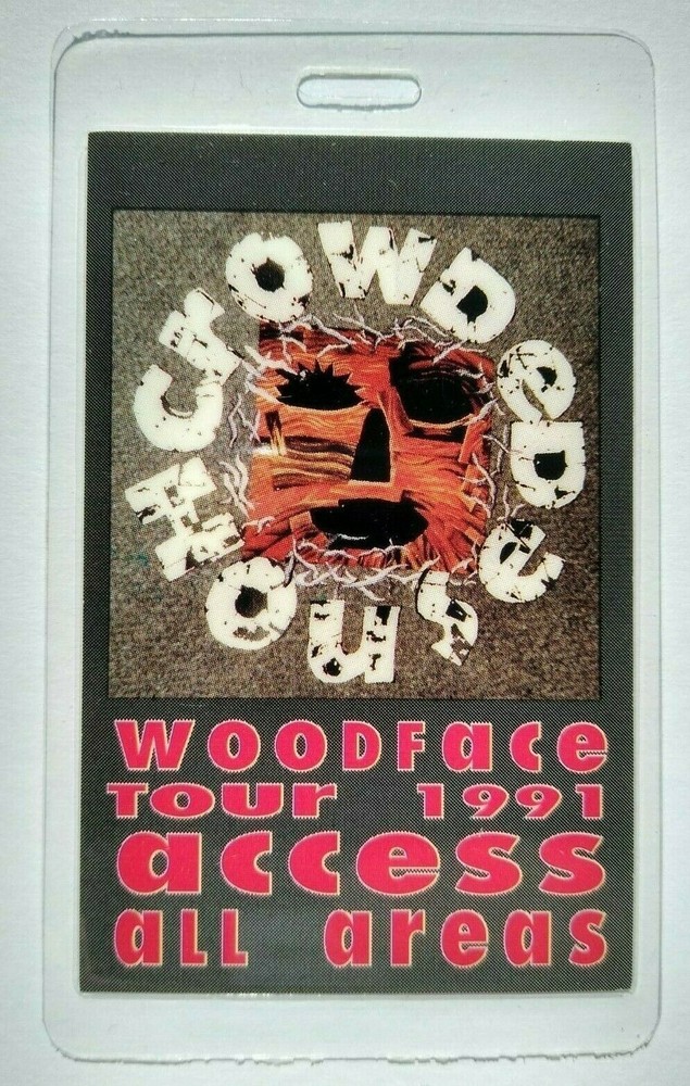 Crowded House Woodface Backstage Pass Original 1991 Concert Tour Split Enz