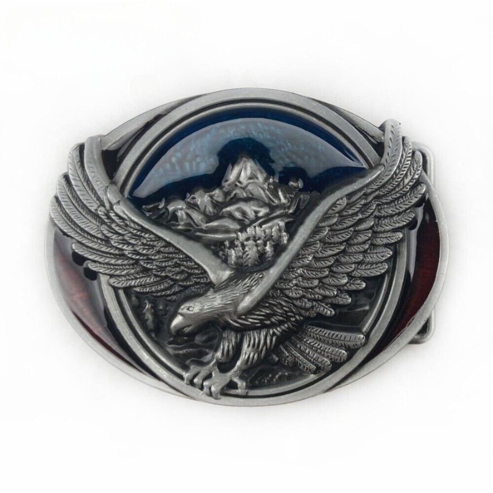 Western Cowboy Belt Buckle Men & Women USA Retro Rodeo Casual Wear Flying Eagle