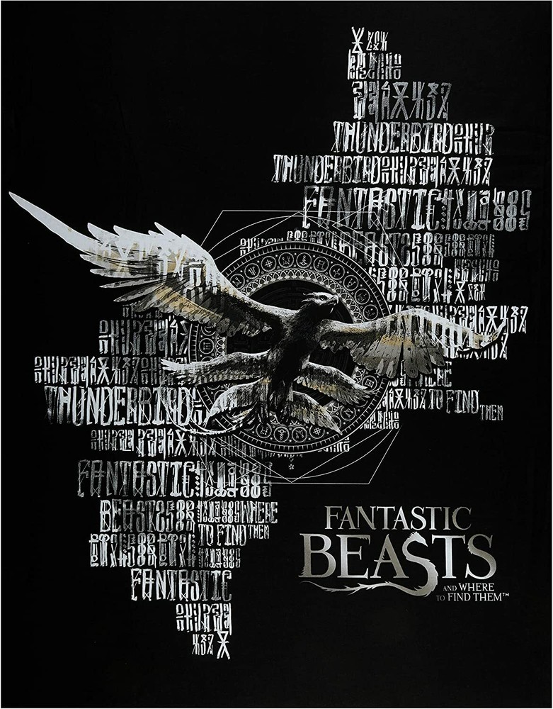 Harry Potter Wizarding World Beasts 35-Inch Cotton Fabric Panel by The Panel  