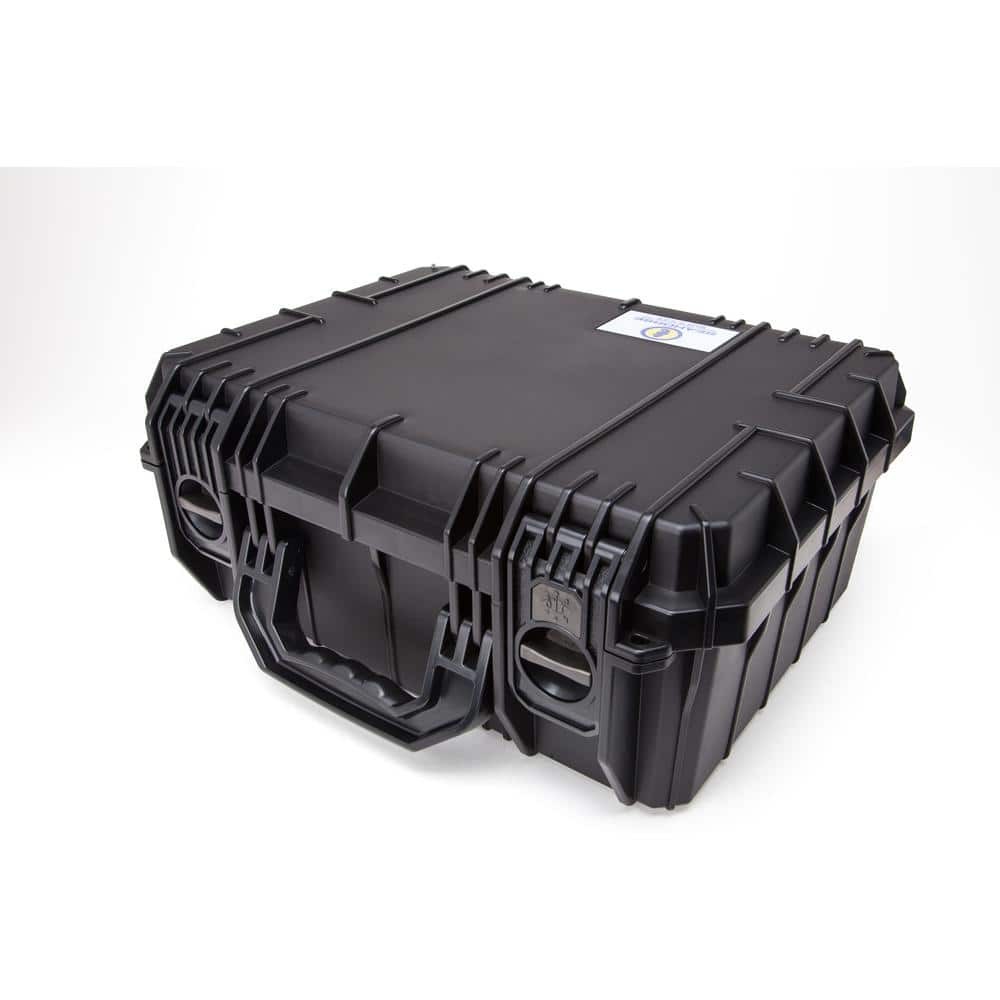 14.24-Inch Black Waterproof Heavy-Duty Tool Case