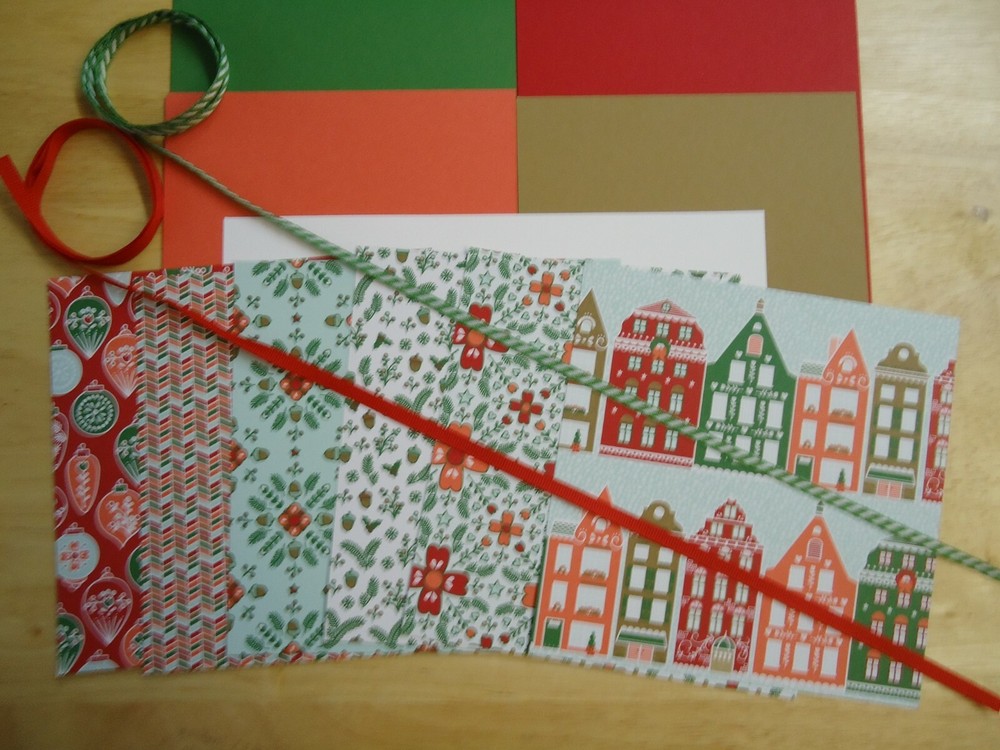 Stampin Up! NORDIC NOEL 6 x 6 Designer Paper Card Kit CHRISTMAS