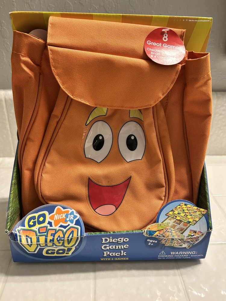 New Nick Jr Go Diego Go Game Pack With 8 Games Backpack