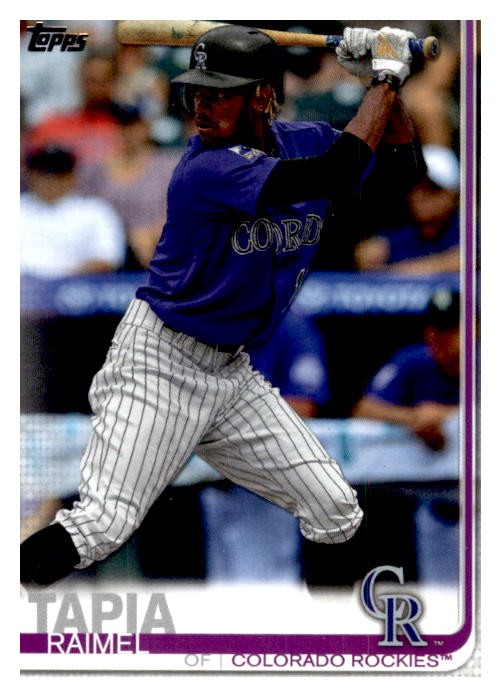 2019 Topps Update US124 Raimel Tapia RC Rockies Baseball Card