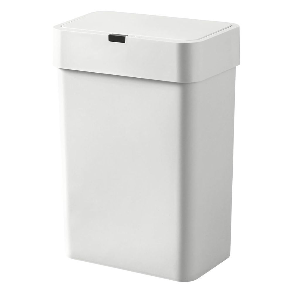 Bathroom Motion Sensor Trash Can with Lid 2.5 Gallon Slim Garbage Can Small T...
