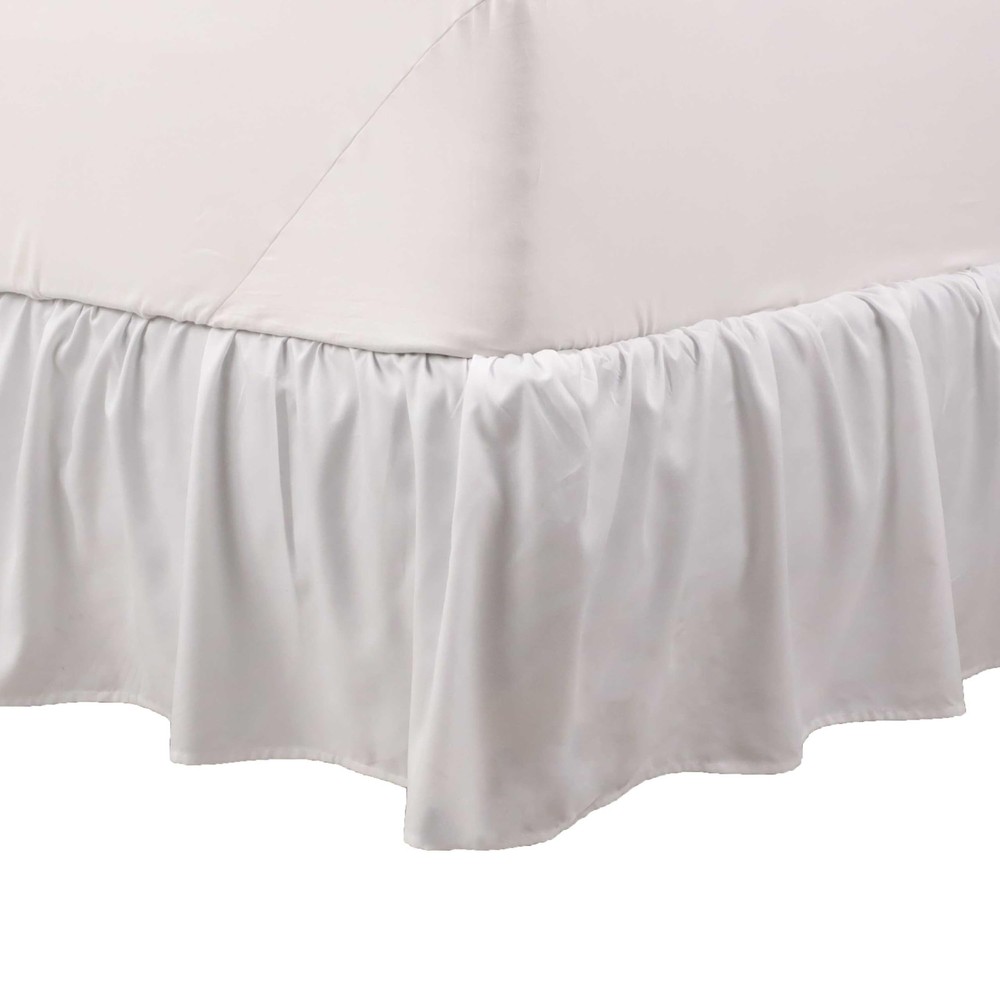 King Ruffle Bed Skirt - Easy Fit Bed Skirts - Microfiber Bed Skirt - 15 Inch ...