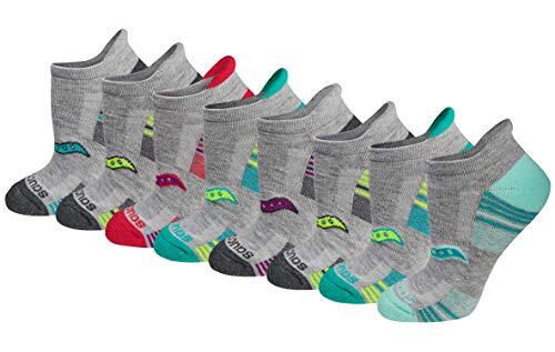 Women's Performance Heel Tab Athletic Shoe Size: 5-10 Grey Assorted (8 Pairs)