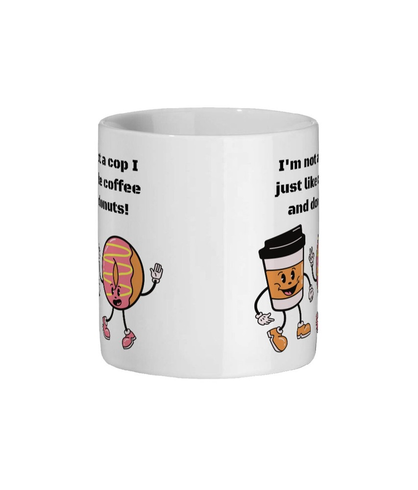 Funny Cop Mug for Donut Lovers – Perfect Gift for Police Officers