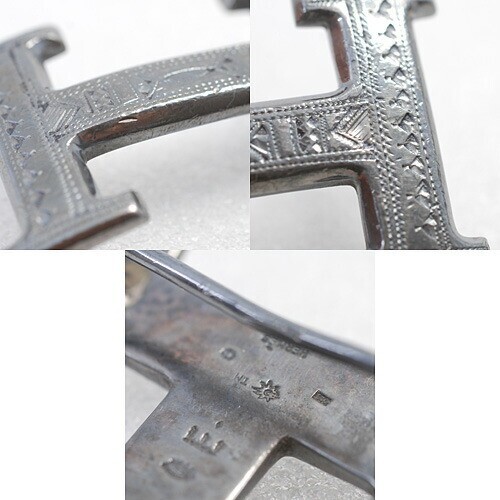 Hermes 925 Constance Touareg Sterling Silver Buckle