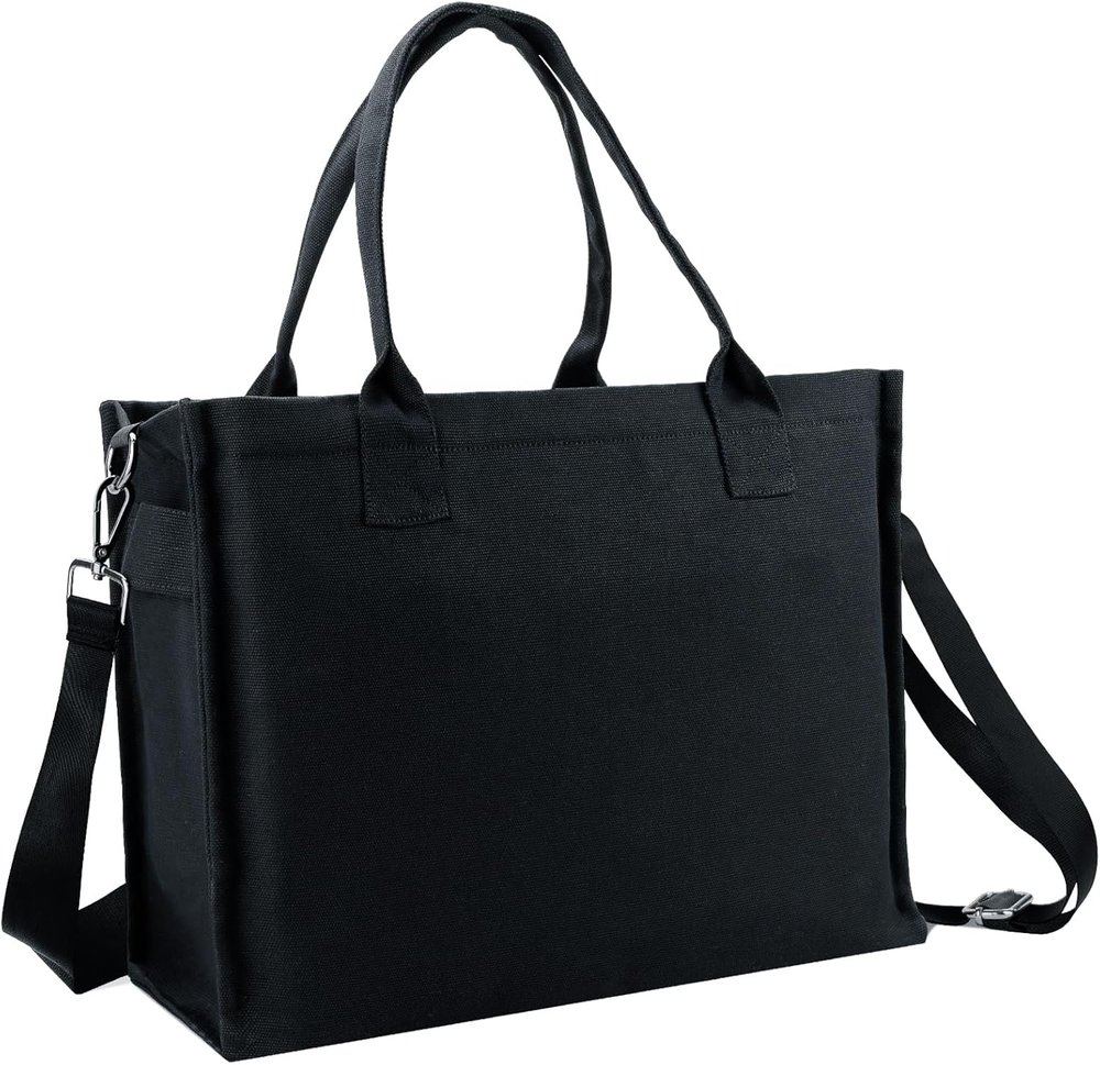 Stylish Large Canvas Tote Bag for Women - Versatile Travel & Laptop Handbag