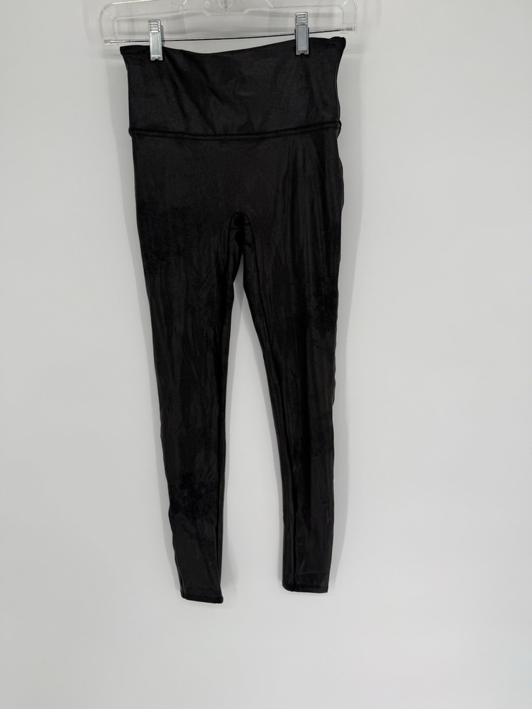 Spanx Faux Leather Black Legging Size Medium