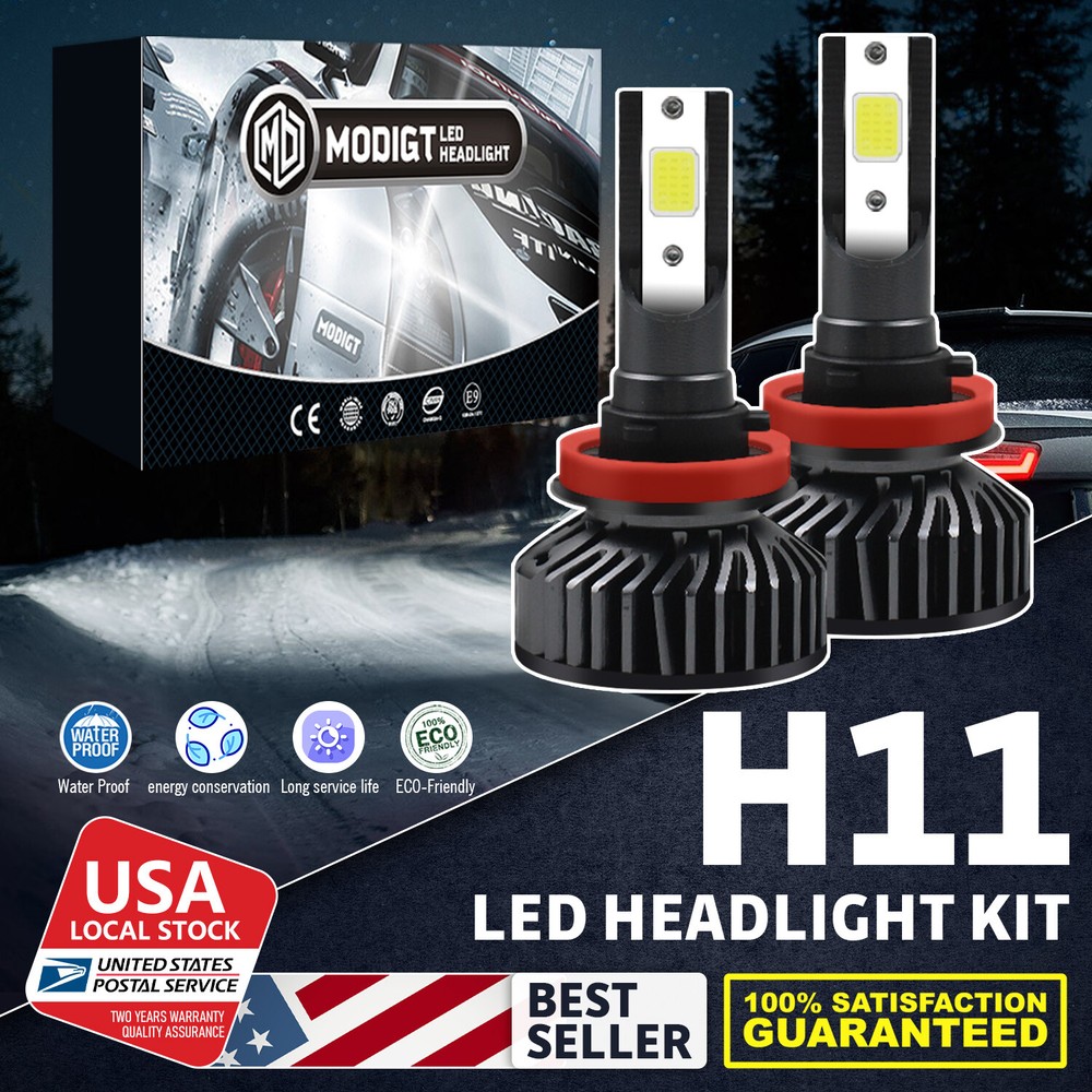 H11 Beam LED Car Bulbs Headlight Lamp Kit 6000K White 20000LM Super Bright 100W