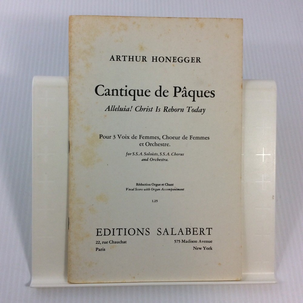 Honegger Cantique de Paques Aleluia SSA Choral Songbook Easter Christ Reborn