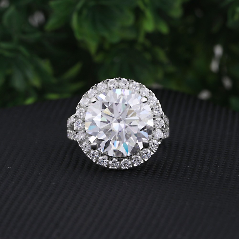 Certified 4.20Ct. Round Cut E/VS1 Lab Grown Diamond Ring in 925 Sterling Silver