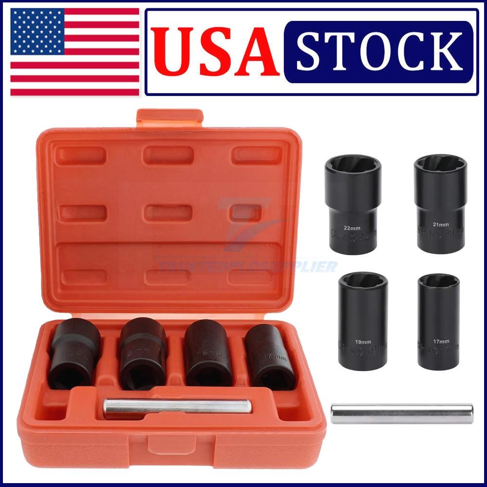5Pcs Wheel Lug Nut Remover 1/2