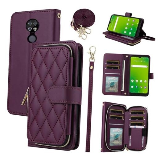 Argyle Wallet Case for Cricket Ovation 1 U705AC/AT&T Radiant Max 4G U705AA
