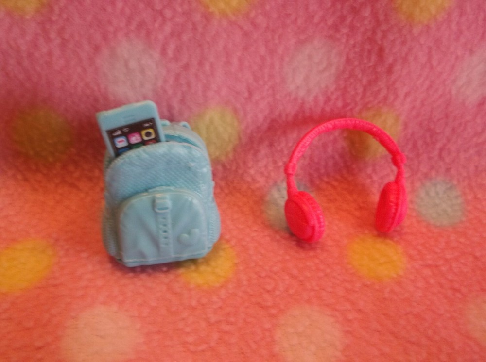 Barbie Chelsea Doll with Backpack and Headphones Accessory Set by Mattel