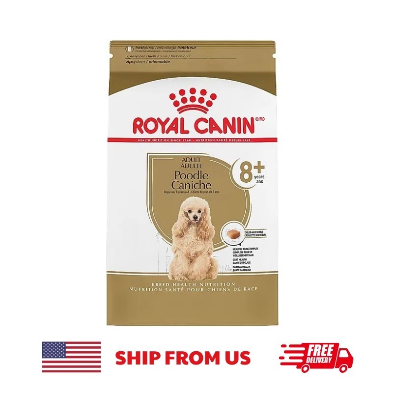 Royal Canin Poodle Adult 8+ Dry Dog Food 3lb Breed-Specific Senior Nutrition