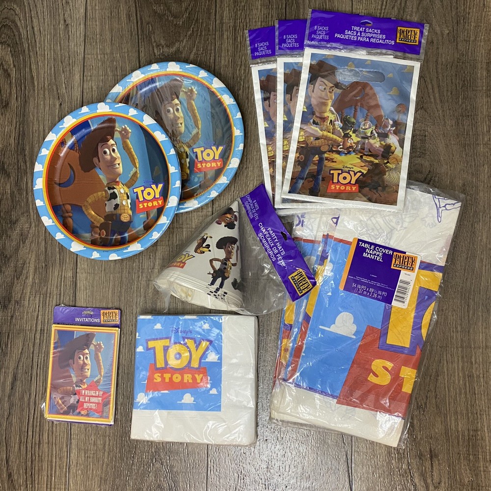 Vintage Disney Pixar Toy Story Party Pack Factory Sealed Package Hallmark 1995