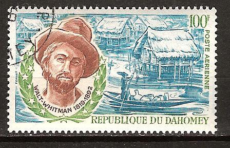 DAHOMEY # C119 Used WALT WHITMAN AMERICAN POET