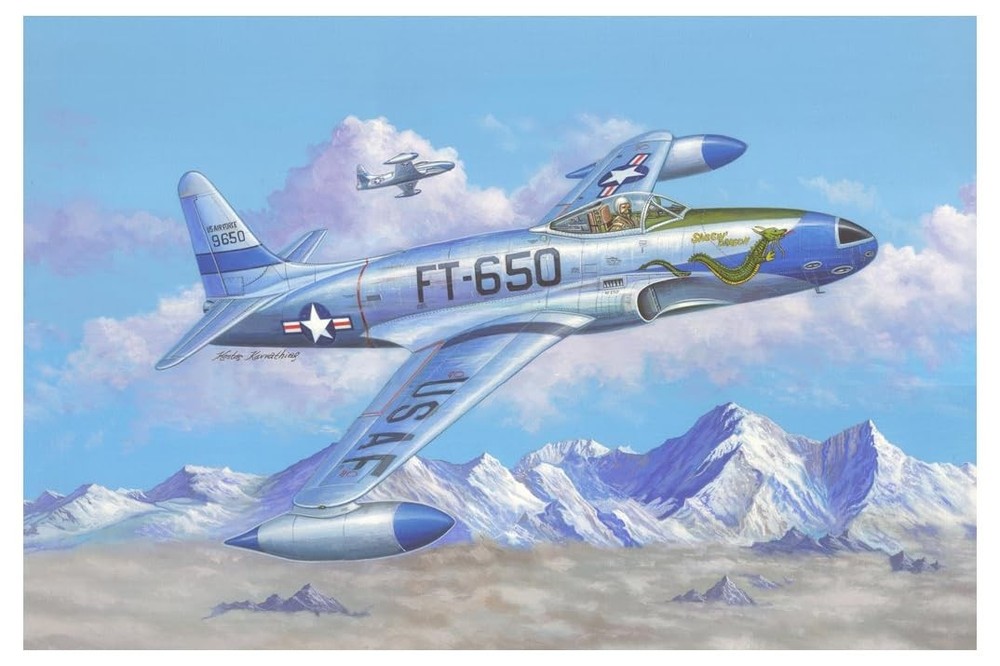 Hobby Boss 1/48 Scale F-80C Shooting Star Military Aircraft Model Kit