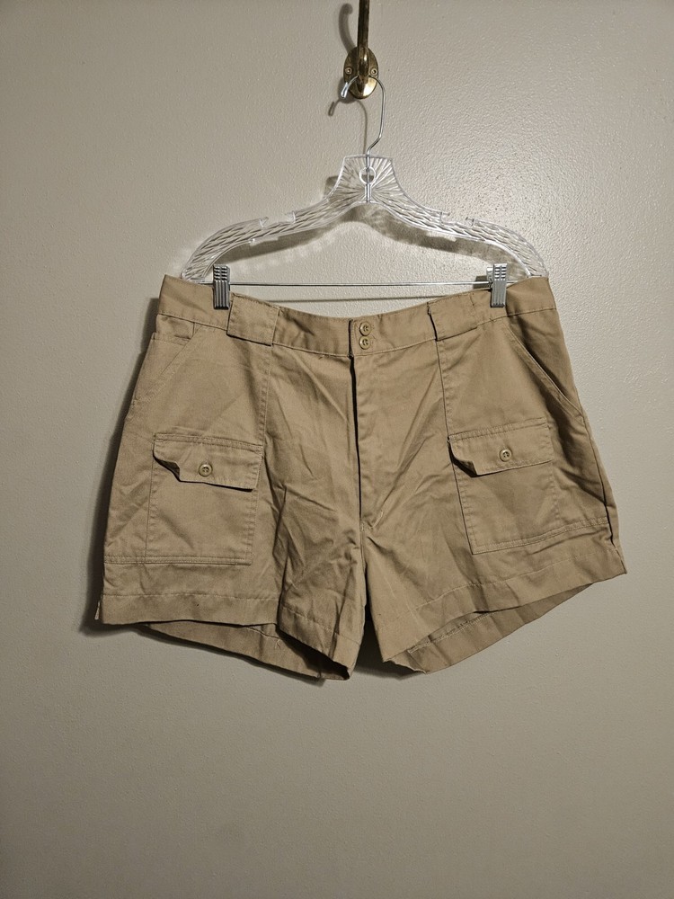 Cabelas Shorts Mens Khaki Tan Pocket Outdoor Hiking Cargo Utility Size 40