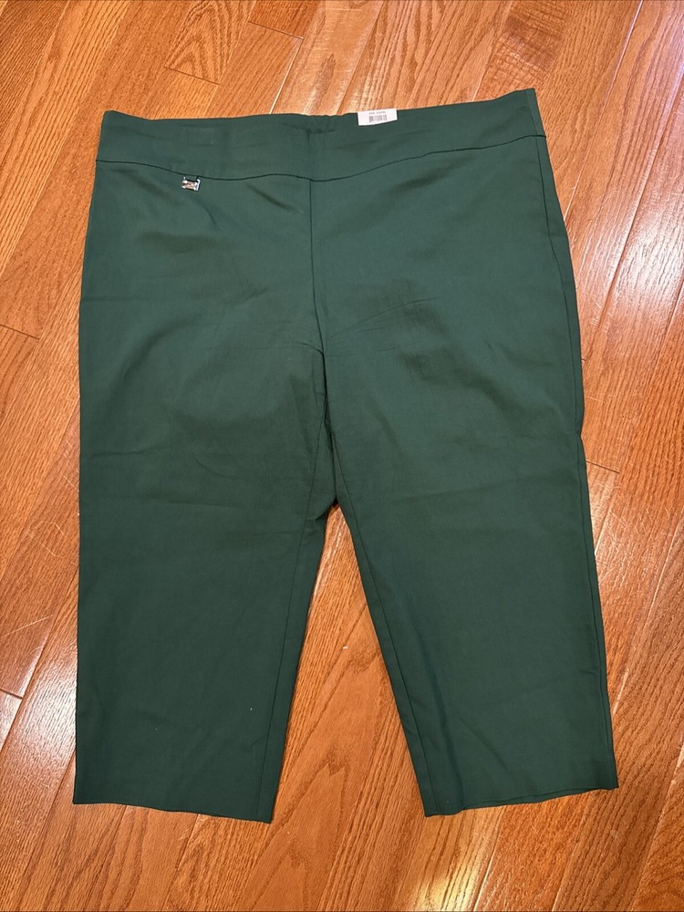 Alfani Tummy-Control Pull-On  Pants Skinny in Urban Olive 24W