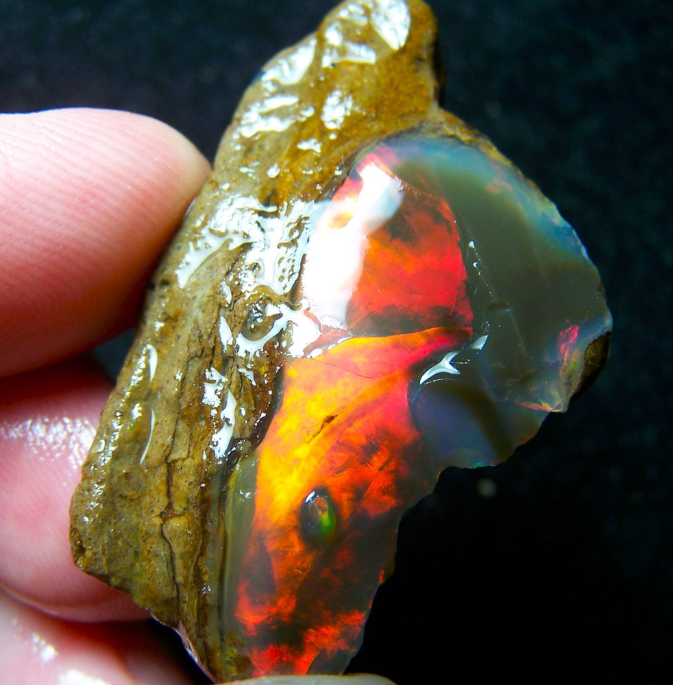 Opal Rough Reds 54.31 CTs Ethiopian Crystal SEE VIDEO USA DEALER 100% Natural