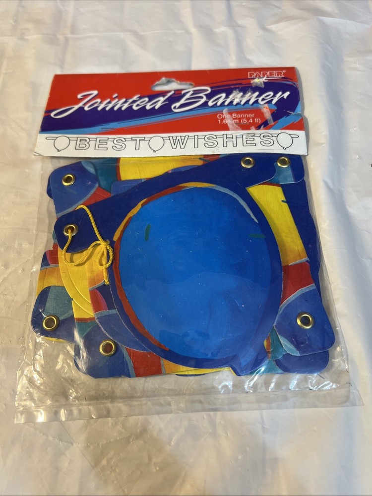 Jointed Banner “Best Wishes”. Brand New Unopened