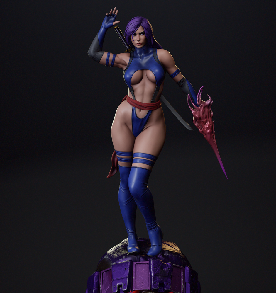 Psylocke Resin Figure - 1/6 Scale, 35cm, 12K Detail - Painted or Unpainted Colle