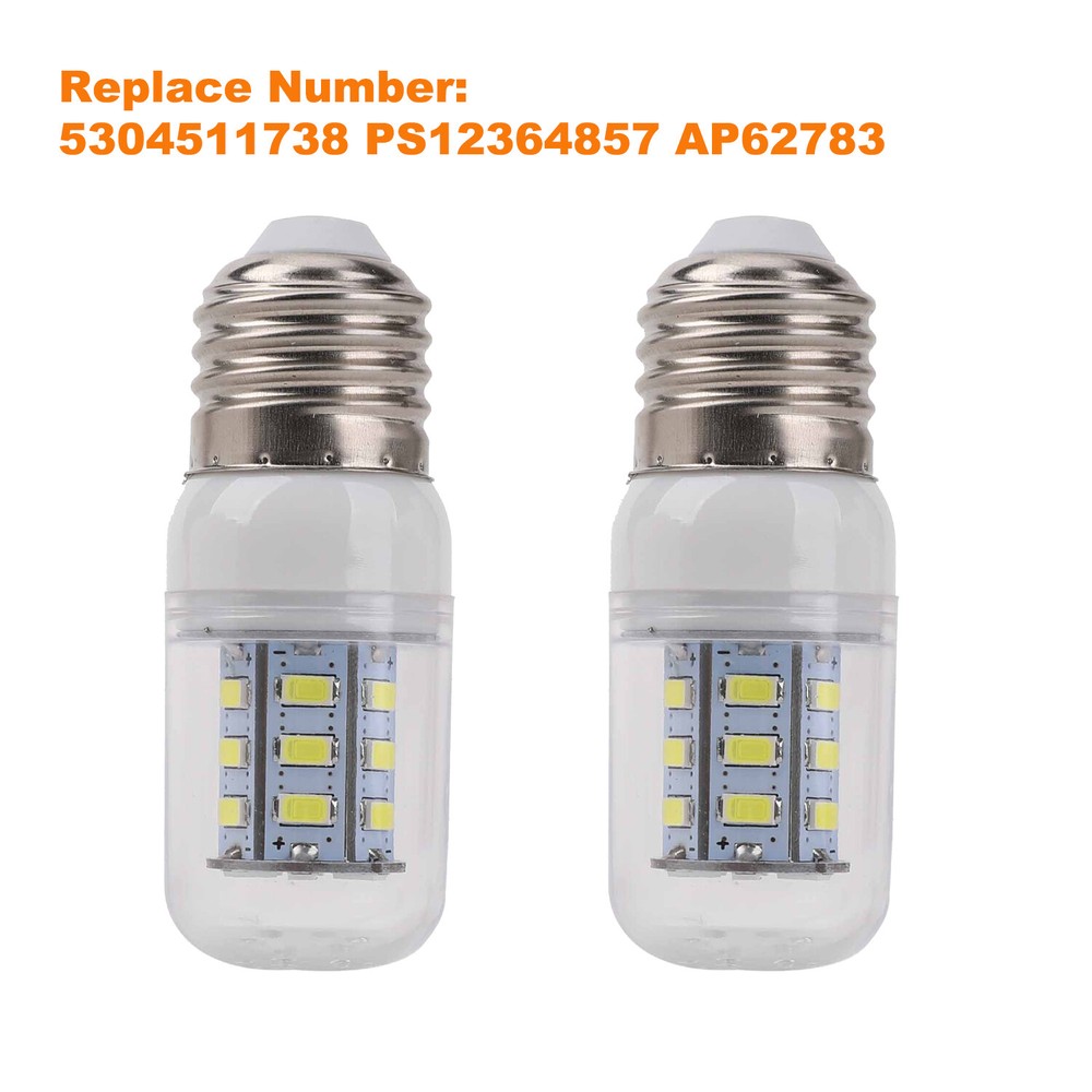 2X E27 3.5W LED Refrigerator Light Corn Bulb For Frigidaire Kenmore 5304511738