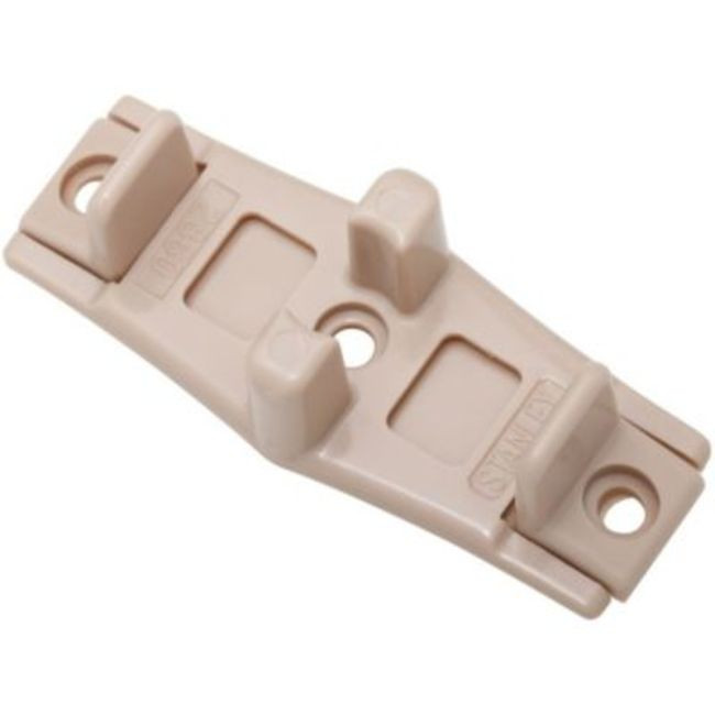 National Hardware V197 Adjustable Double Floor Guide for Sliding - Beige