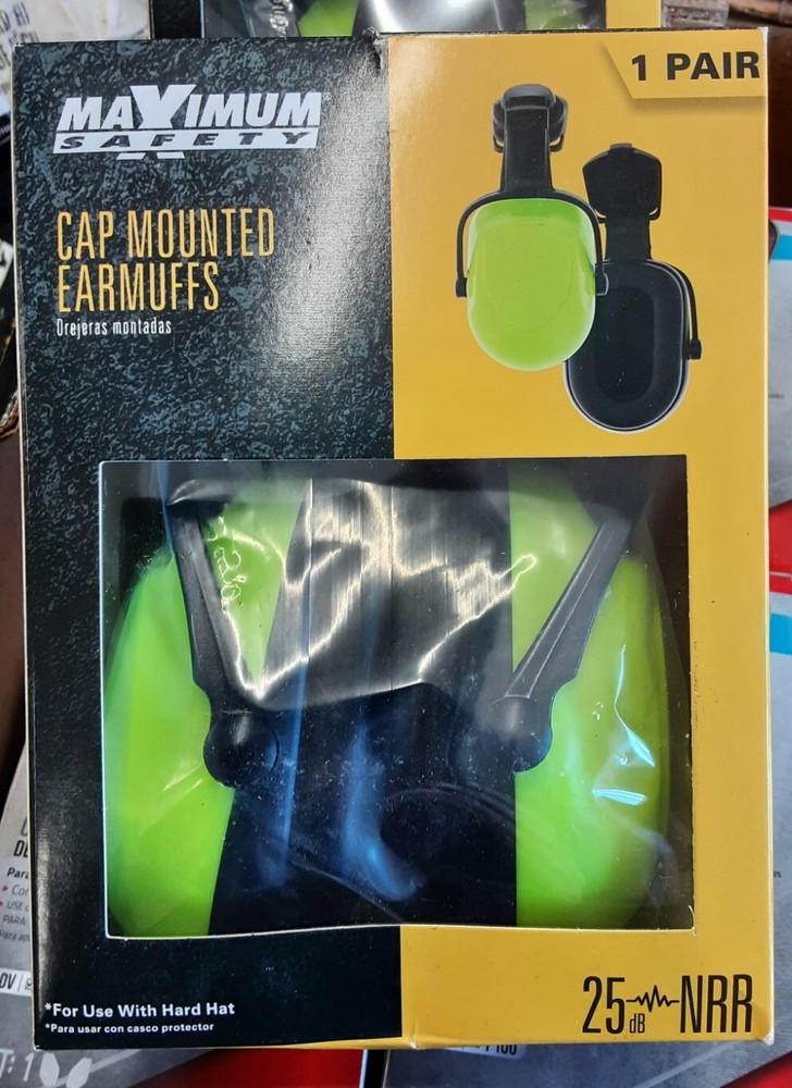 Hard Hat Mounting Ear Muffs Cap Mount Protective Earmuffs Noise Reduction