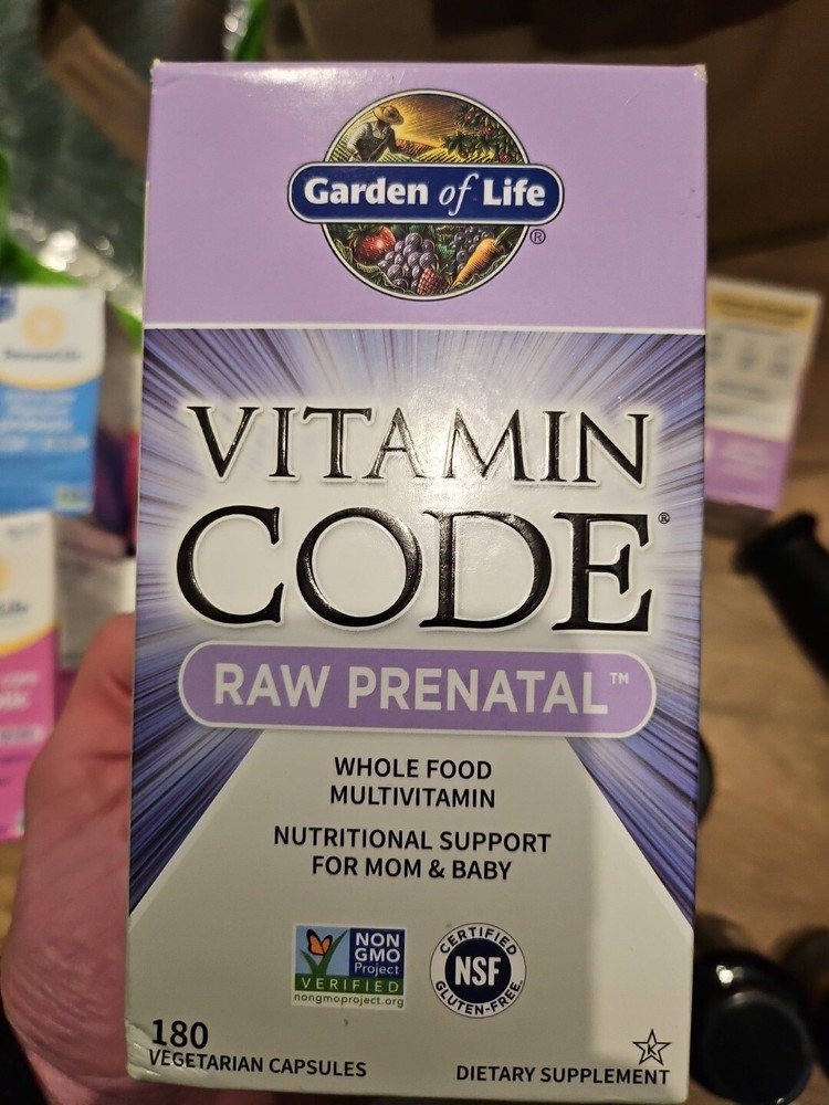 Garden of Life Code Raw Prenatal Multivitamin Capsules for Women - 180 Count