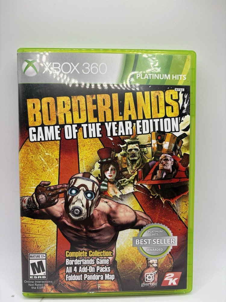 Borderlands - Game of the Year (2010) Microsoft Xbox 360 CIB Tested