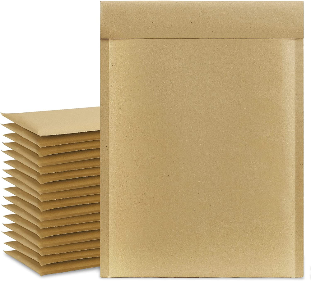 6x10 Inch Natural Kraft Bubble Mailers 25 Pack Brown Padded Envelopes #0