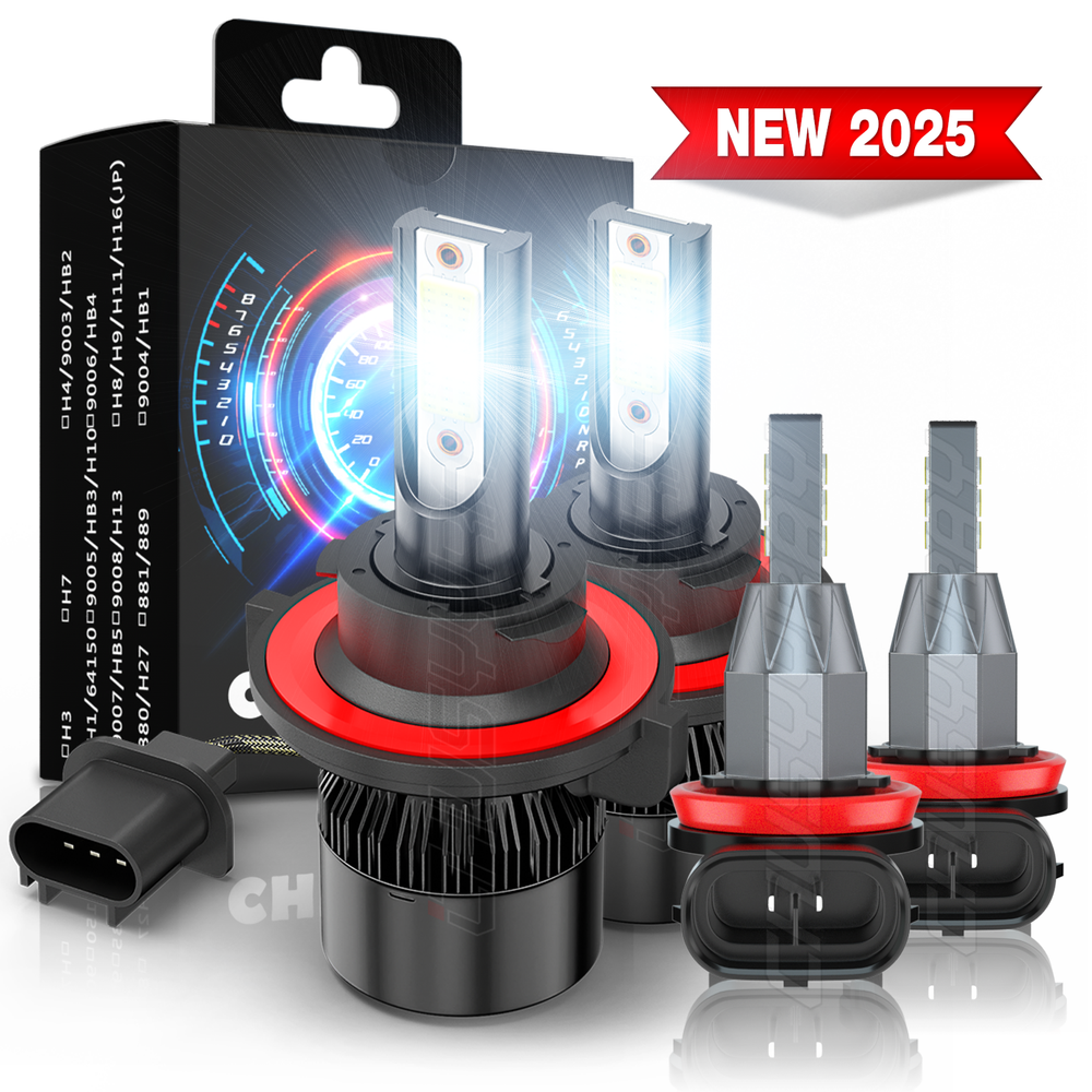 6000K LED Headlight and Fog Light Kit for Mini Cooper 2009-2017