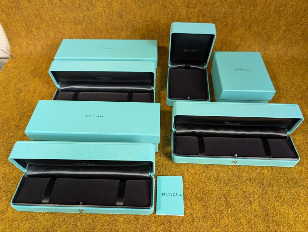 Tiffany & Co leather jewelry case for necklace storage box set YZ1680240725