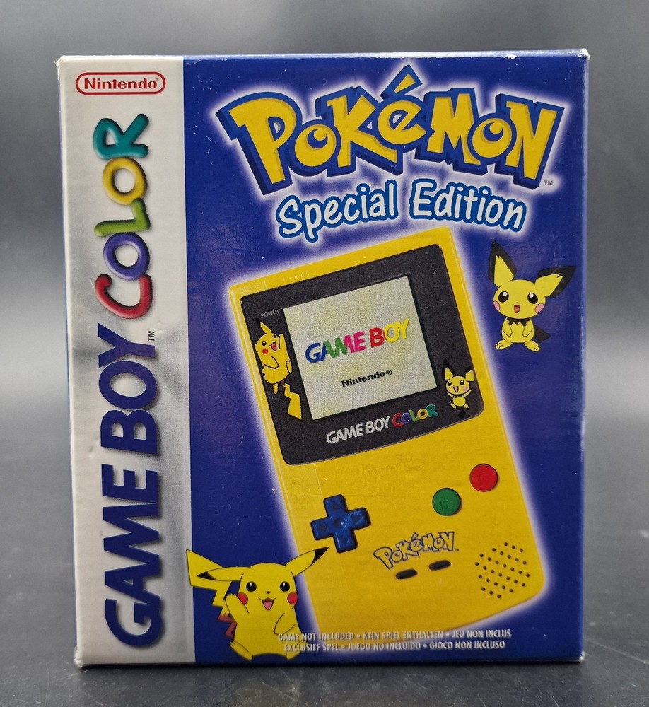 Nintendo Gameboy Color Pokemon Special Edition Pikachu Boxed Console - VGC