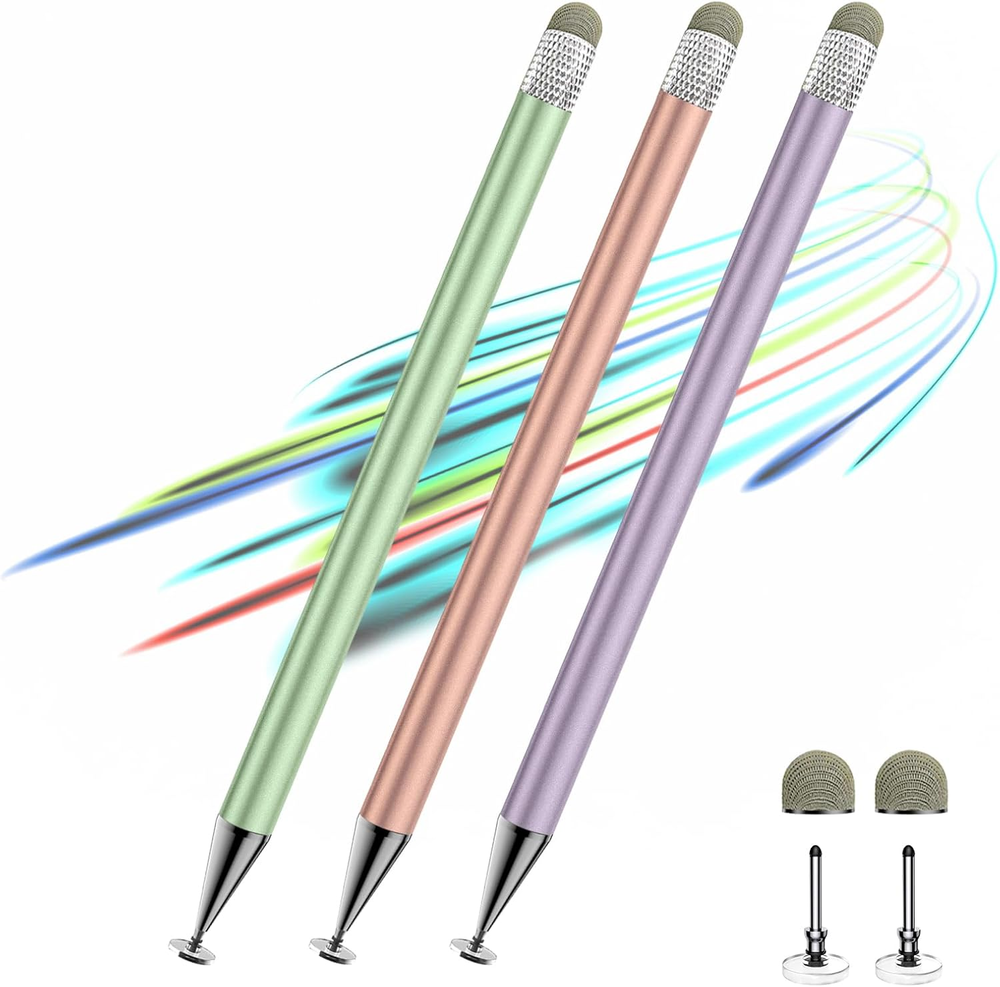 3Pcs 2-in-1 High Precision Stylus Pen for Touchscreen Devices