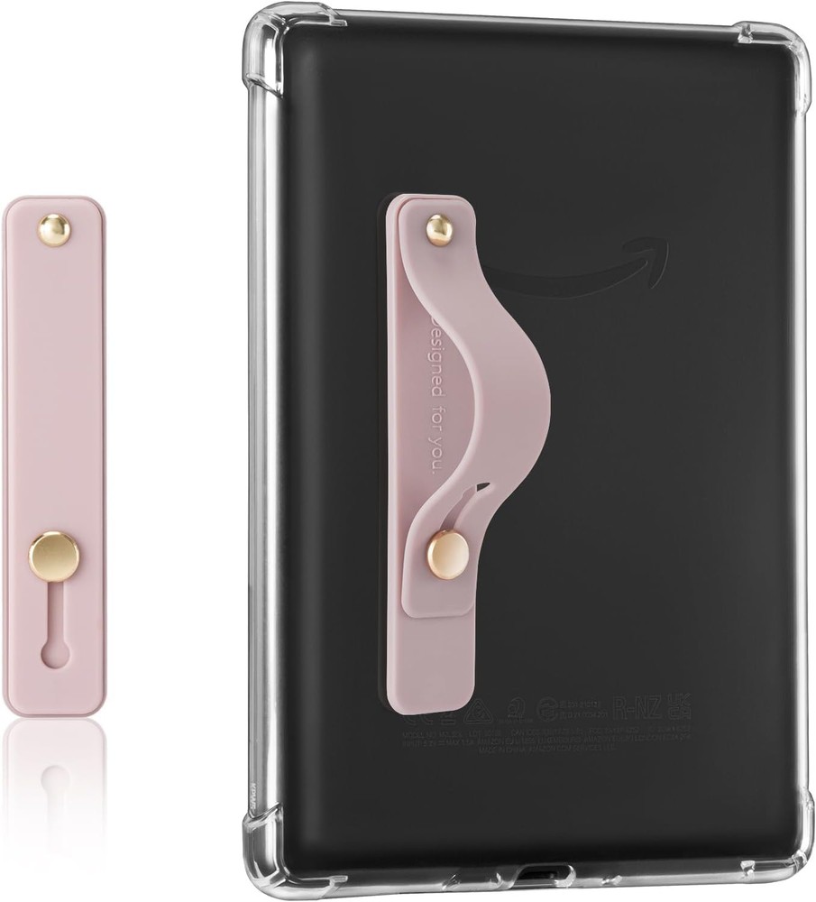 CoBak Lightweight Pink TPU Hand Strap Holder for Kindle and Tablet One-Handed Design