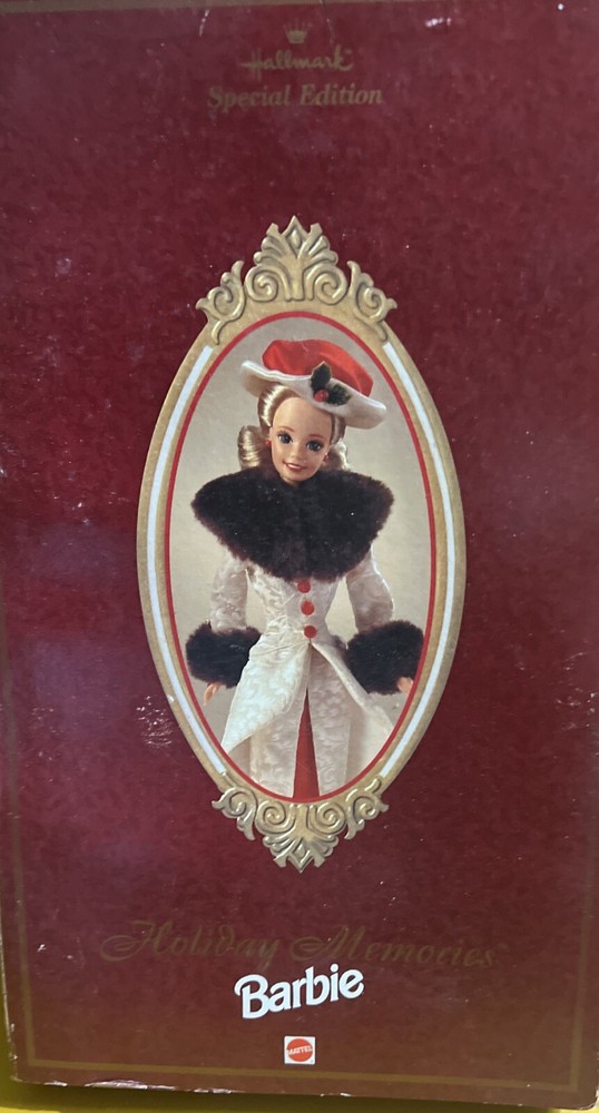 1995 Mattel Hallmark Holiday Memories Barbie Doll 14106 Special Edition In Box