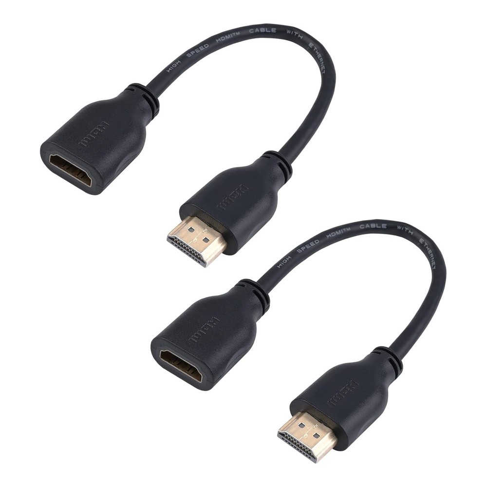 HDMI Male to Female Extender Cable Short Extension Adapter for 4K HDR Support