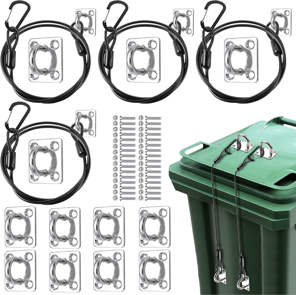 4-Pack Trash Can Lock for Raccoons 21.6
