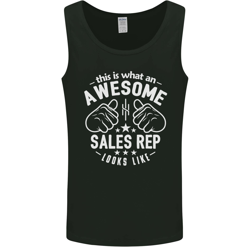 An Awesome Sales Rep Looks Like Mens Vest Tank Top