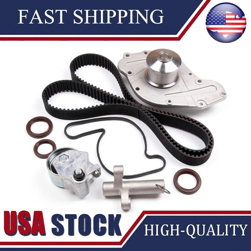 Timing Belt Water Pump Kit For 05-10 Chrysler Dodge VW 3.5L 4.0L W/ Tensioner